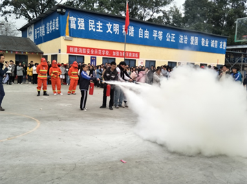 成都铁路技工学校土桥实训基地消防演练