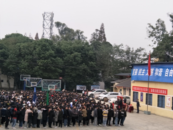 成都铁路技工学校土桥实训基地消防演练