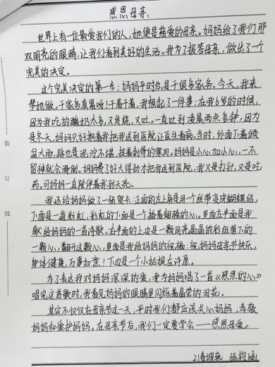 致母亲的一封信